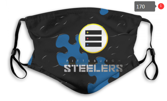 NFL Pittsburgh Steelers Dust mask with filter->nfl dust mask->Sports Accessory